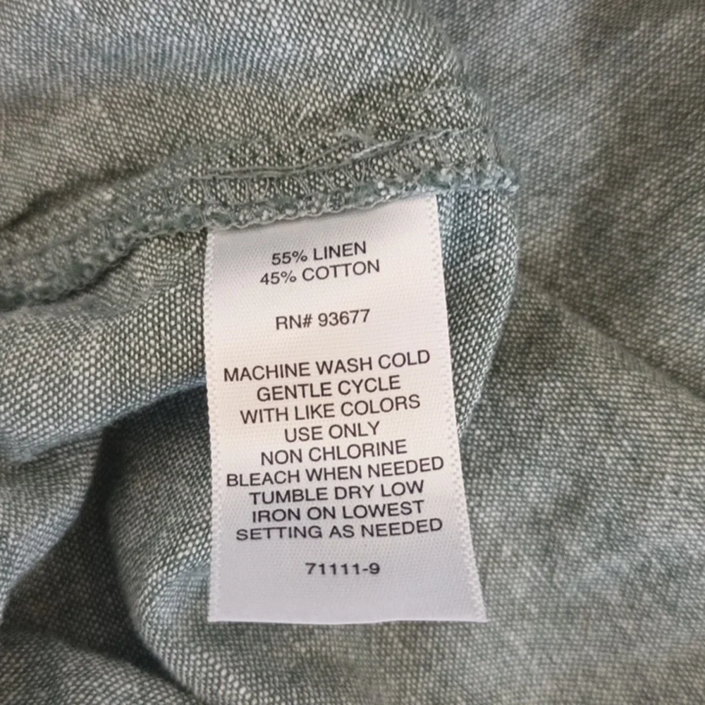 Liz Claiborne Green Linen Blend Pants Size 2X - Picture 4 of 5